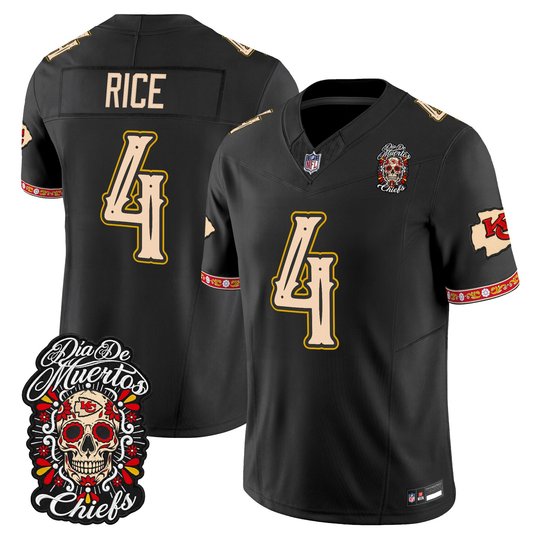 Men's Kansas City Chiefs Día de los Muertos Vapor Limited Jersey - All Stitched