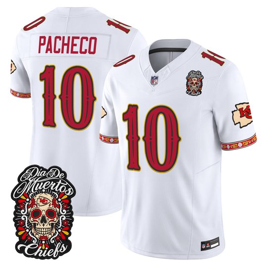 Men's Kansas City Chiefs Día de los Muertos Vapor Limited Jersey - All Stitched
