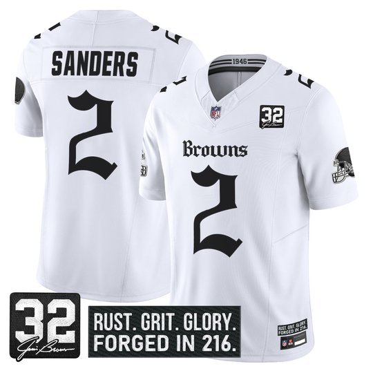 Men's Cleveland Browns 'Gothic Dawg Shadows Drop' Vapor Limited Jersey - All Stitched