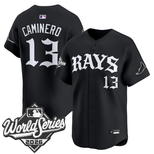 Men's Tampa Bay Rays 2026 World Series Vapor Premier Limited Jersey - Old English Edition - All Stitched
