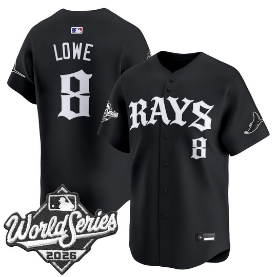 Men's Tampa Bay Rays 2026 World Series Vapor Premier Limited Jersey - Old English Edition - All Stitched