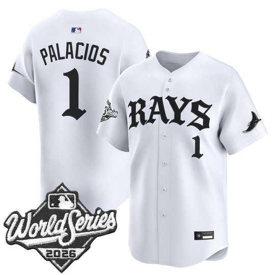 Men's Tampa Bay Rays 2026 World Series Vapor Premier Limited Jersey - Old English Edition - All Stitched