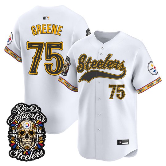 Men's Pittsburgh Steelers Día de los Muertos Vapor Limited Baseball Jersey - All Stitched