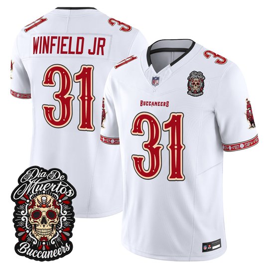 Men's Tampa Bay Buccaneers Día de los Muertos Vapor Limited Jersey - All Stitched