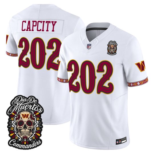 Men's Washington Commanders Día de los Muertos Vapor Limited Jersey - All Stitched