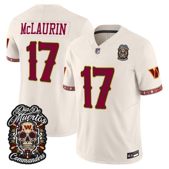 Men's Washington Commanders Día de los Muertos Vapor Limited Jersey - All Stitched