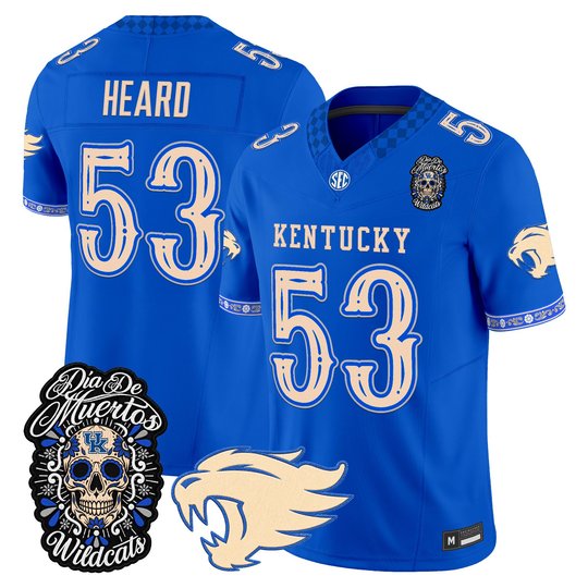 Men's Kentucky Wildcats Día de los Muertos Vapor Limited Jersey - All Stitched