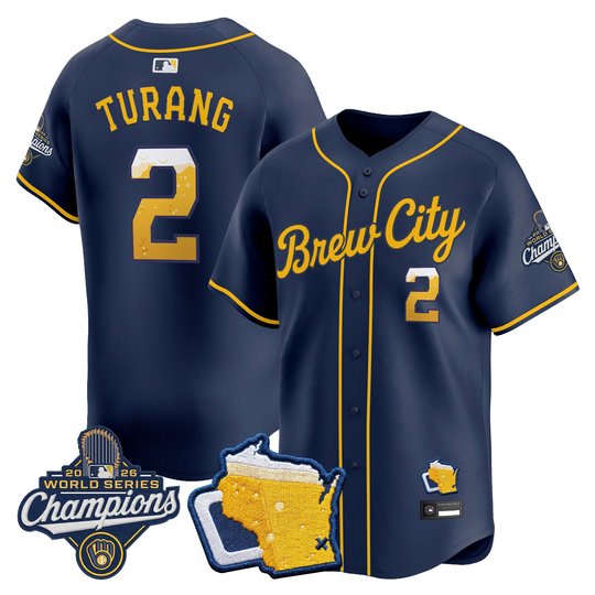 Men's Milwaukee Brewers "Brew City Edition" 2026 World Series Champions Vapor Premier Limited Jersey - Stitched