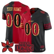 San Francisco 49ers 'Rivalries x Stranger Things' Vapor Limited Custom Jersey - All Stitched