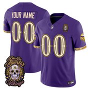 Minnesota Vikings Día de los Muertos Vapor Limited Custom Jersey - All Stitched