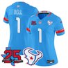 Women's Houston Texans 2026 "Rivalries" Vapor Limited Jersey - 25th Year Anniversary Patch - All Stitched