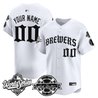Milwaukee Brewers 2026 World Series Vapor Premier Limited Custom Jersey - Old English Edition - All Stitched