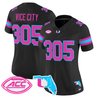Women's Miami Hurricanes Vice City Vapor Limited Jersey - All Stitched