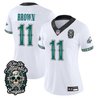 Women's Philadelphia Eagles Día de los Muertos Vapor Limited Jersey - All Stitched