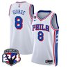 Men's Philadelphia 76ers Swingman Jersey - 24th Season Patch - All Stitched