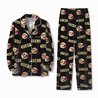 San Francisco 49ers Long Sleeve Satin Pajama Set V2