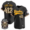 Men's Pittsburgh Steelers Día de los Muertos Vapor Limited Baseball Jersey - All Stitched