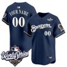 Milwaukee Brewers Throwback Vapor Premier Limited Custom Jersey - 2026 World Series - All Stitched