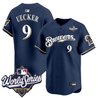 Men's Milwaukee Brewers Throwback Vapor Premier Limited Jersey - 2026 World Series - All Stitched