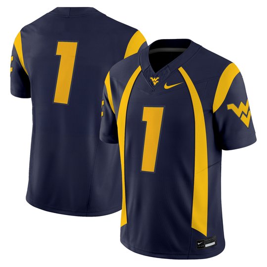 Men's West Virginia Mountaineers Throwback Vapor Limited Jersey - All Stitched