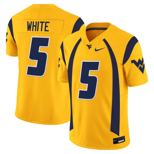 Men's West Virginia Mountaineers Throwback Vapor Limited Jersey - All Stitched