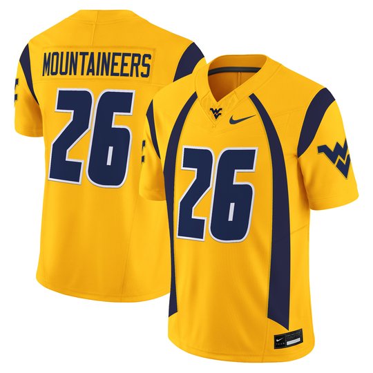 Men's West Virginia Mountaineers Throwback Vapor Limited Jersey - All Stitched