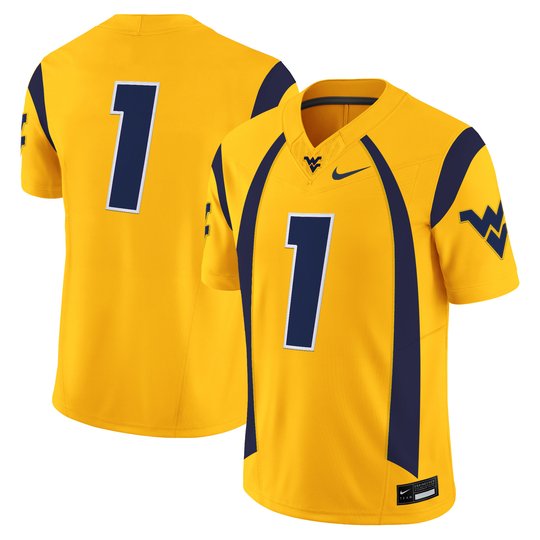 Men's West Virginia Mountaineers Throwback Vapor Limited Jersey - All Stitched