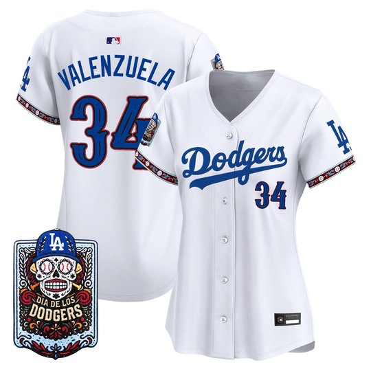 Women's Los Angeles Dodgers Día de los Muertos Vapor Premier Limited Jersey - Stitched