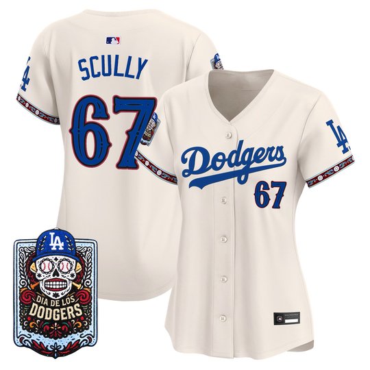 Women's Los Angeles Dodgers Día de los Muertos Vapor Premier Limited Jersey - Stitched