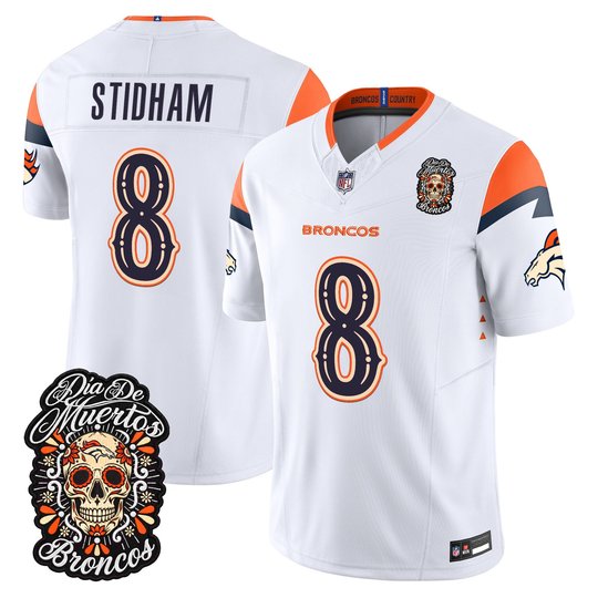 Men's Denver Broncos Día de los Muertos Vapor Limited Jersey - All Stitched