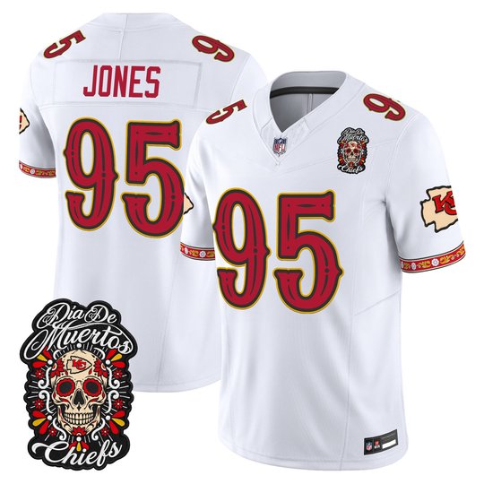 Men's Kansas City Chiefs Día de los Muertos Vapor Limited Jersey - All Stitched