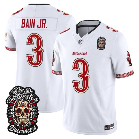 Men's Tampa Bay Buccaneers Día de los Muertos Vapor Limited Jersey - All Stitched