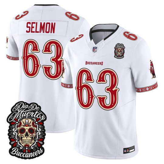 Men's Tampa Bay Buccaneers Día de los Muertos Vapor Limited Jersey - All Stitched