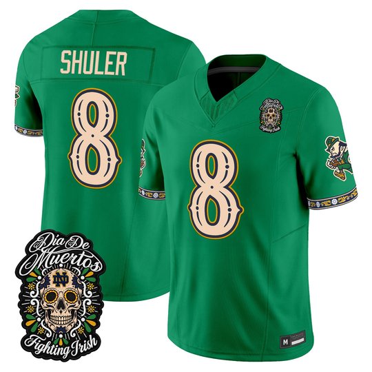 Men's Notre Dame Fighting Irish Día de los Muertos Vapor Limited Jersey - All Stitched