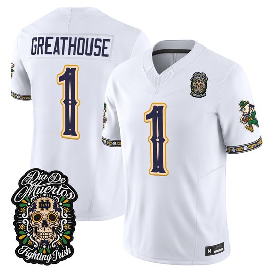 Men's Notre Dame Fighting Irish Día de los Muertos Vapor Limited Jersey - All Stitched