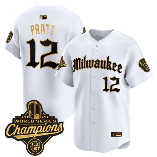 Men's Milwaukee Brewers 2026 World Series Champions Vapor Premier Limited Jersey - Gothic Edition - All Stitched