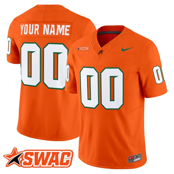Florida A&M Rattlers 2026 Vapor Limited Custom Jersey - All Stitched