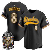 Men's Pittsburgh Steelers Día de los Muertos Vapor Limited Baseball Jersey - All Stitched
