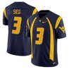Men's West Virginia Mountaineers Throwback Vapor Limited Jersey - All Stitched