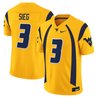 Men's West Virginia Mountaineers Throwback Vapor Limited Jersey - All Stitched