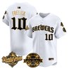 Men's Milwaukee Brewers 2026 World Series Vapor Premier Limited Jersey - Old English Edition - All Stitched