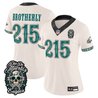 Women's Philadelphia Eagles Día de los Muertos Vapor Limited Jersey - All Stitched