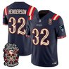Men's New England Patriots Día de los Muertos Vapor Limited Jersey - All Stitched