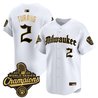 Men's Milwaukee Brewers 2026 World Series Champions Vapor Premier Limited Jersey - Gothic Edition - All Stitched