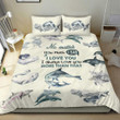 DOLPHIN NO MATTER HOW MUCH I SAY I LOVE YOU BEDDING SET