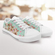 SHEEP FLOWER WATERCOLOR STYLE LOW TOP SHOE
