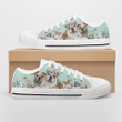 BULLDOG FLOWER STYLE LOW TOP SHOES
