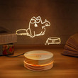 3D Led Lamp Cat