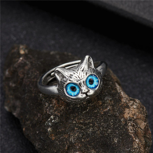Ring Cat Blue Eye Perfect For Both Women And Men