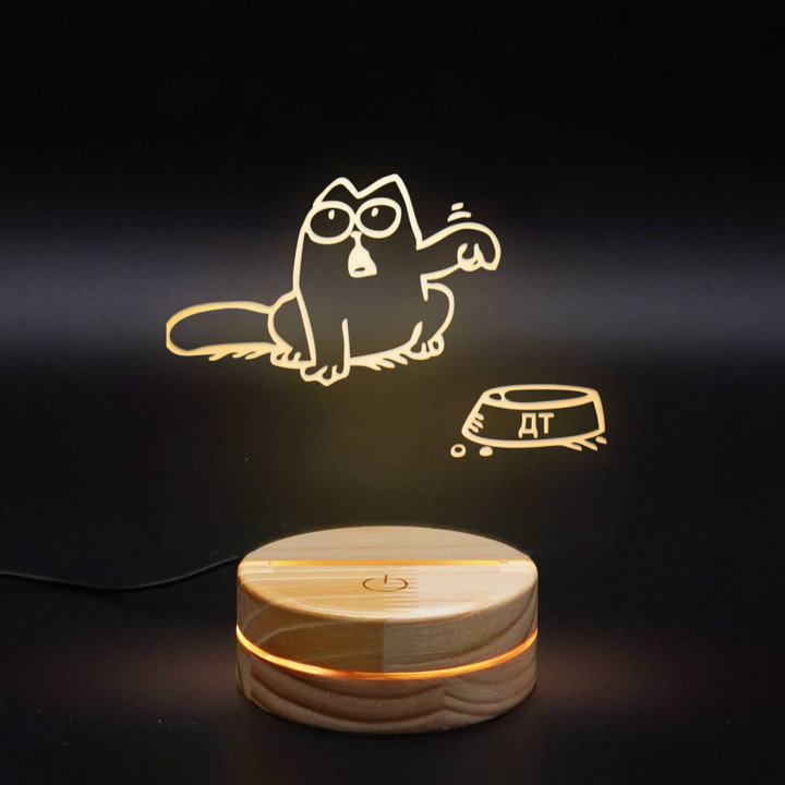 3D Led Lamp Cat